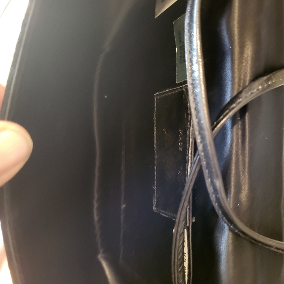 1950s Lord And Taylor black suede clutch bag - Picture 11 of 11